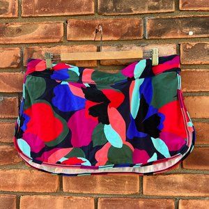 Athleta Tidal Skirt in Tossed Floral Dress Blue, Size L